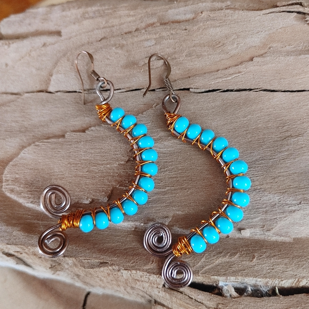 Midwestern Wire-Wrapped Earrings